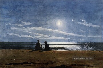  Mond Maler - Moonlight Realismus Marinemaler Winslow Homer